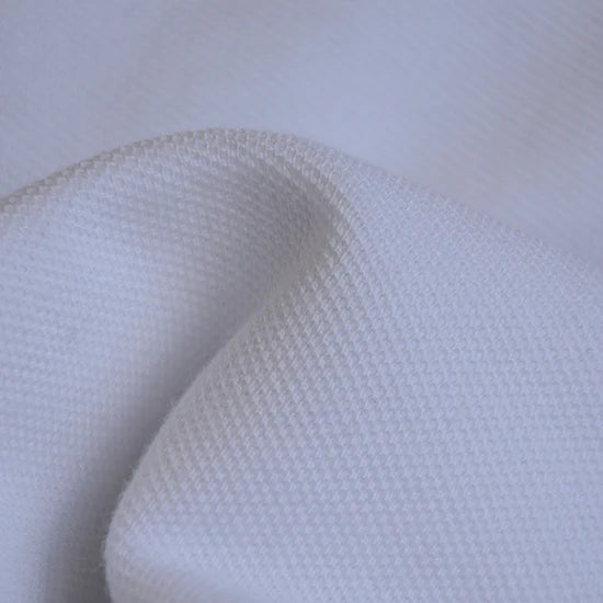 Bamboo organic cotton Fabric washed pique 10-10.5 oz