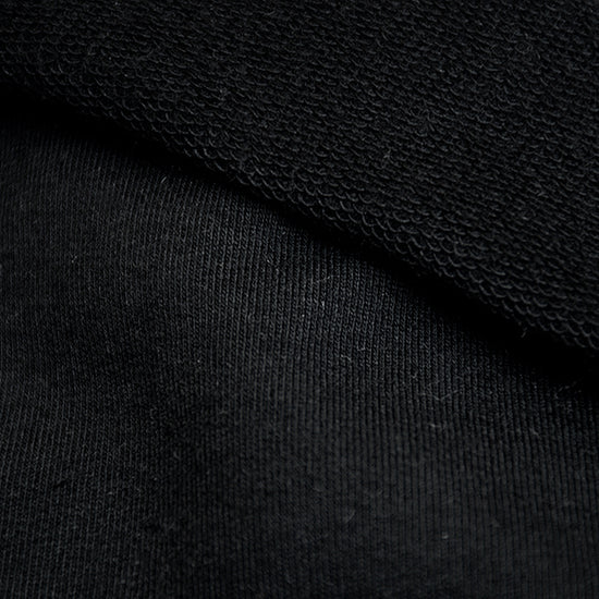 Organic cotton french terry black 10.5-11 oz