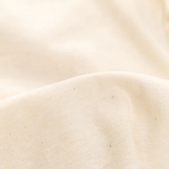 Fabric washed hemp organic cotton jersey natural 8-8.5 oz